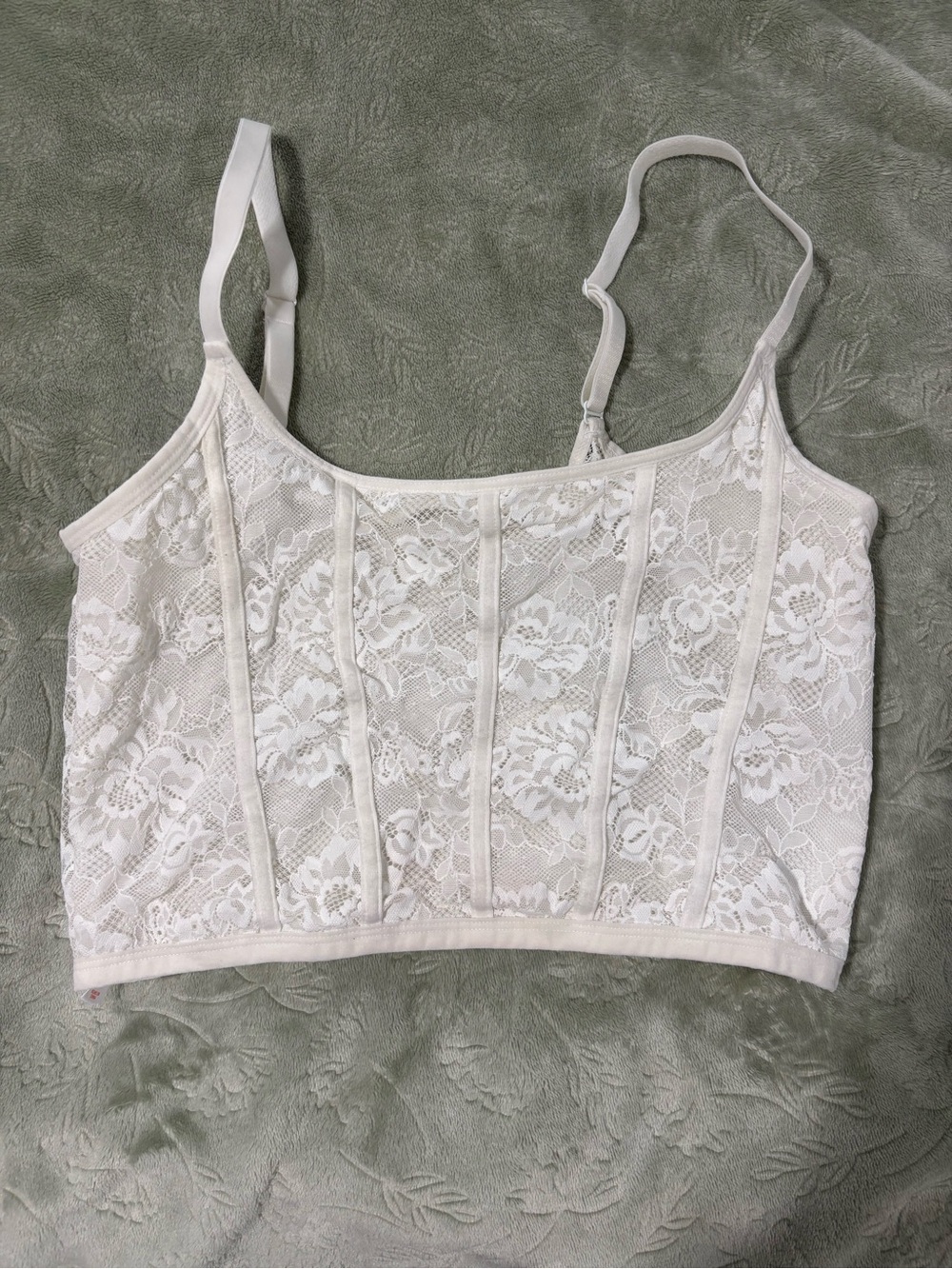Colsie White Lace Bralette